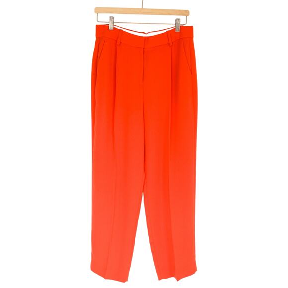J Crew Boddington Essential Pant Orange Crepe Dress Trousers New With Tag Size 6 - Picture 3 of 8